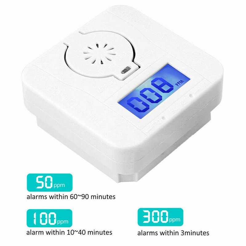 Carbon monoxide smoke detector alarm poison gas detector warning sensor LED display